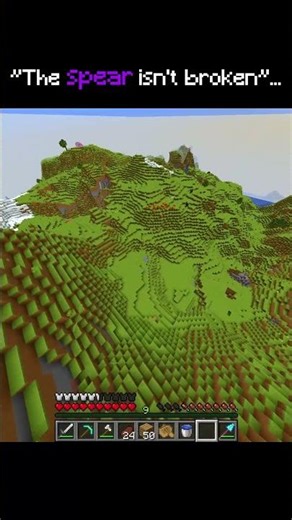 The spear is so tuff #minecraftshort #minecraft #absolutecinema #gaming #edit #phonk #memes
