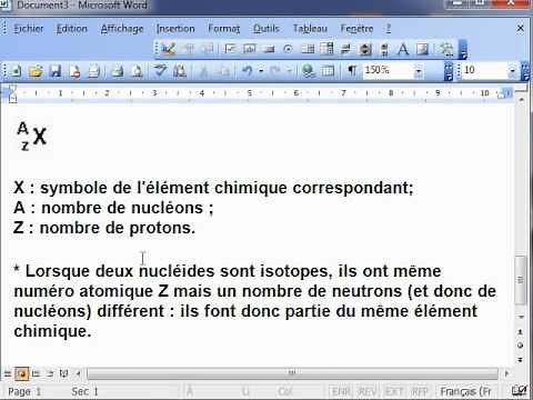 cours TS / physique / ch4 radioactivite nucleide isotope