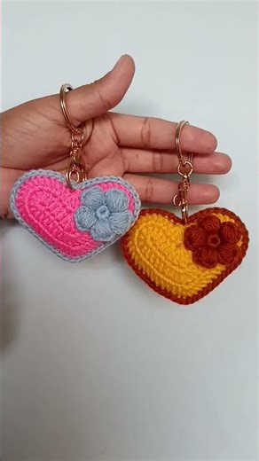 heart keychain 💕#diy