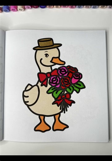 ASMR Duck Coloring Experience for Relaxation