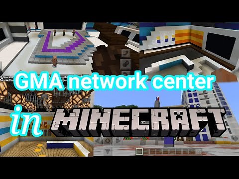 GMA network center building tour in Minecraft