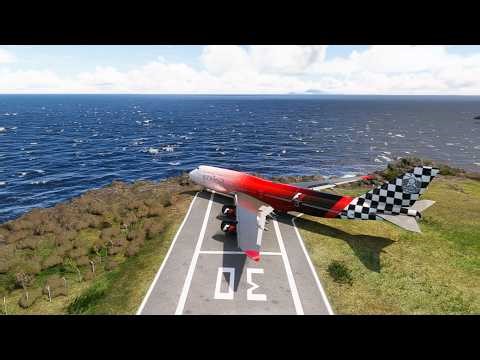 Etihad F1 Takeoff from Saba TNCS | World’s Shortest Runway Challenge