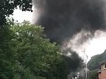 Pontypridd fire: Homes evacuated as black smoke billows
