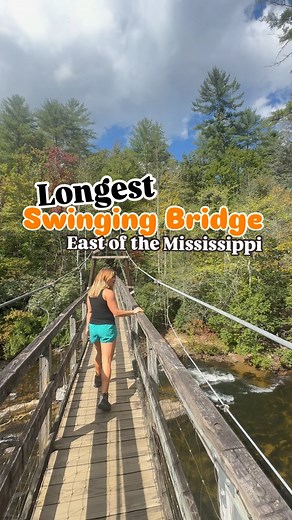 Jen Hawkins | GA Native & Hiking Addict on Instagram: "This hike can be short… Or longer if you continue along the Benton MacKaye Trail! Have you been?! 📍Toccoa River Swinging Bridge, Blue Ridge, GA"