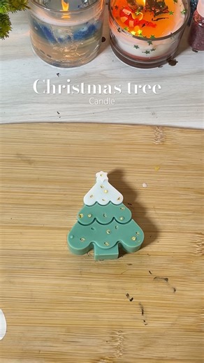 Christmas tree , scented candle #shorts #shortvideo #shortsviral #cristmasdecor #diy #candle#candles