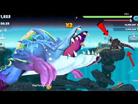 Hungry Shark Evolution - Giant Monster Abyssaurus Vs Enemy Behellmouth - Real Gameplay