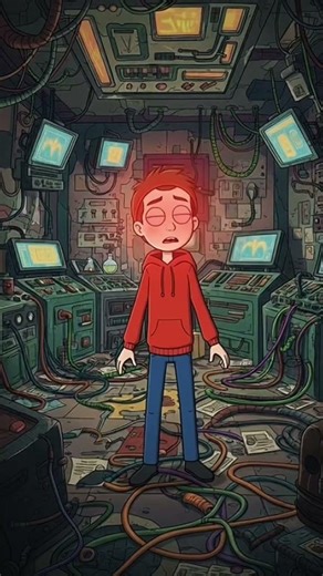 MIND CONTROL GONE WRONG🤖#shorts#shorts#animation#ai#mindcontrol#cartoon#scifi#viral#experiment