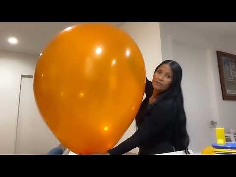 Giant Orange Balloon 🎈 Inflating a 36” Orange Cattex Balloon!!