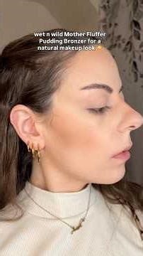 apply wet n wild pudding bronzer for a natural look ☀️ #wetnwild #motherfluffer #bronzer