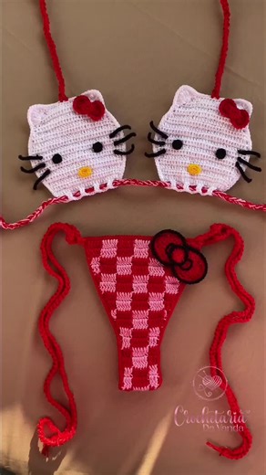 Crochet Hello Kitty Bikini - Cute and Stylish Swimwear