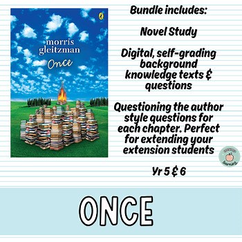 Once by Morris Gleitzman - Complete Novel Study Set Years 5 & 6