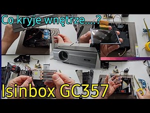 Projektor Led Lcd Isinbox GC357 - czyszczenie matrycy LCD i analiza budowy wnętrza projektora -