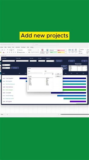 I Built a Project Management Tool in Excel (Fully Customizable)