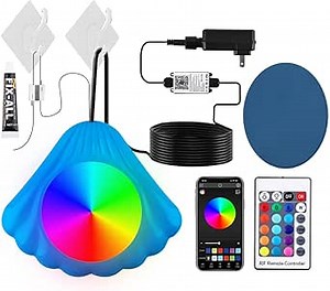 LED Pool Lights with APP Control, 20W 12V Safety Voltage Submersible LED Light IP68 Waterproof with 28ft Cord and 16 Million Music Sync Smart Color Changing for Inground Above Ground Pools (Pack of 1)