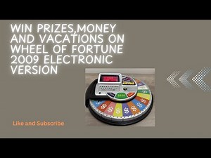 Wheel of fortune 2009 Electronic Game (Solo Run) Game #4 (Chance for $1,000,000?)