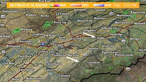 RADAR UPDATE (5:55 PM) | Spotty mainly light showers are moving southeast from near Oak Ridge down to Farragut and Maryville. We'll have a chance for spotty showers this evening, then drying overnight. | WBIR Weather