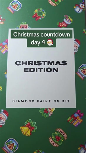 Christmas countdown day 4 🎅 @PaintGem #paintgem #diamondart #foryoupage❤️❤️ #fyp #mydiamondartjourney