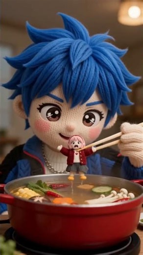 🍲 HELP! I'm Eating Hot Pot, But You Want to Eat ME?! 🥢 Funny Yarn Animation