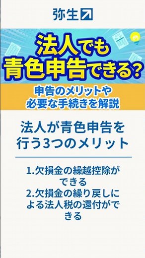 【法人の青色申告】申告のメリットや必要な手続きを解説 #shorts #経理