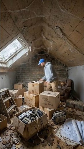 Nobody knew this attic was hiding a secret room 🤫 #diy