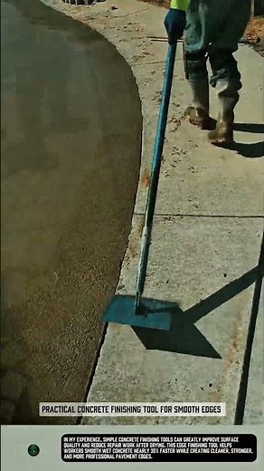 Practical Concrete Finishing tool for Smooth Edges #tools