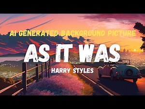 Harry Styles - As It Was (Lyrics Video)