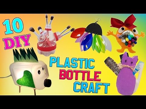 10 DIY Plastic Bottle Craft HOW TO! DIY Creative ways reuse / recycle PET bottles part 3