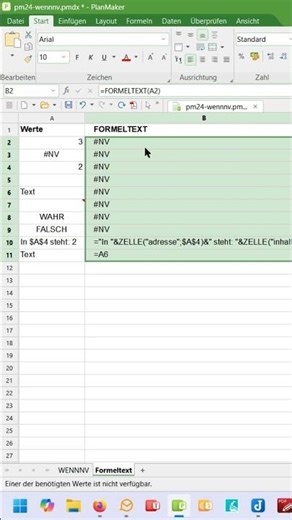 PlanMaker formula or no formula