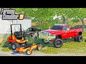 MOWING AN OLD OVERGROWN FARM | (ROLEPLAY) FARMING SIMULATOR 2019