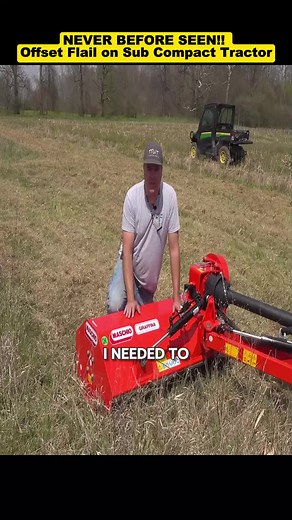 Using an Offset Flail Mower with a Sub-Compact Tractor