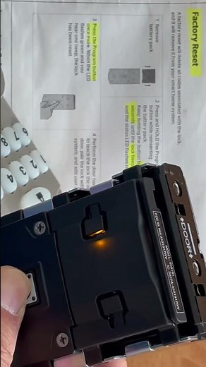 WEISER smart lock factory reset