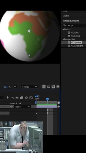 🌍 Transform any flat image into a realistic 3D globe inn Adobe After Effects! 🎥
