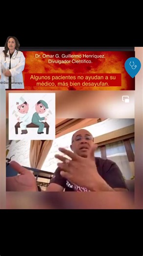 1.7K views | El médico necesita de la ayuda y colaboración del paciente para alcanzar el diagnóstico, pero muchos más que ayudar desayudan. Dr. Omar G. Guillermo Henríquez, Divulgador Científico. #medicos #EMSspain #pacientes #ExperiencesMedicalServices | EMS Spain | Facebook