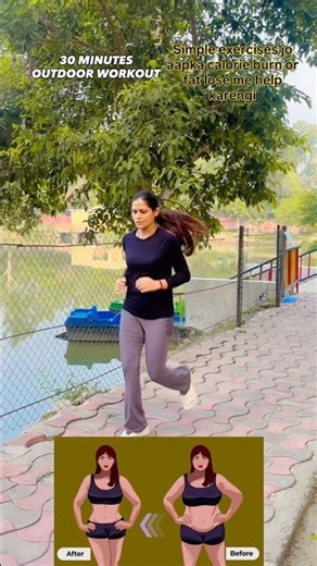 30 mins fat burning outdoor workout #workoutroutine #outdoorworkout #homeworkout #fatburning