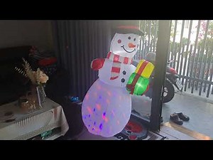 Redo that video better christmas inflatable snow man 4 feet