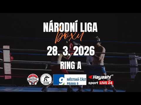 🥊 Národní liga boxu – Ring A | 28. 3. 2026 | Real Fight Club Praha | LIVE