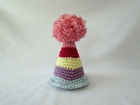 VERY EASY crochet party hat tutorial - any size