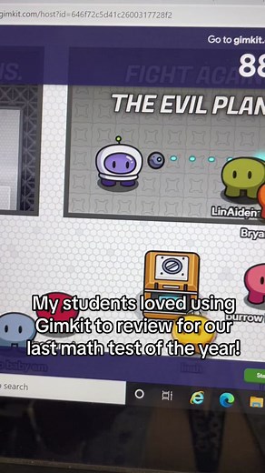 Third graders loved using Gimkit yesterday! We played three different modes to review for their test. With Gimkit, students answer questions to earn “energy” that can be used to move around and complete tasks in the game world. The kids loved how their classmates avatars were all involved and interacting in the game! #endofyear #reviewgame #thirdgrade #gimkit #testreview #iteachthird #teachertok