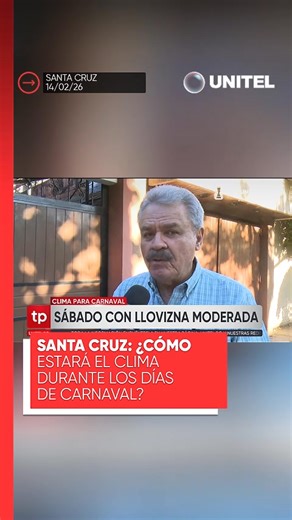 Según el reporte del especialista en meteorología Luis Alberto Alpire, así se prevé el clima en Santa Cruz de la Sierra durante los días de Carnaval, con un panorama que ayudará a la población a planificar sus actividades en estas fechas festivas. #Unitel #Carnaval #Clima | UNITEL