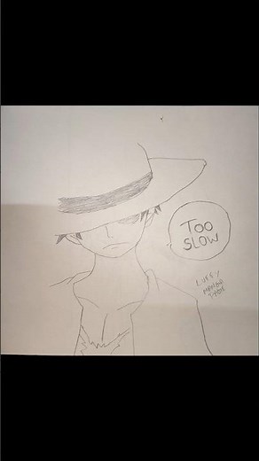 #luffy How I Drew Luffy in Manga Style! (Step by Step)