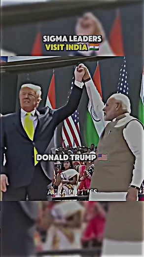 Sigma Leaders Visit India 🇮🇳 #modi #trump #respect #sigma #shorts #sigmarule #india #hindustan
