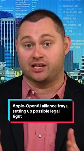 Apple’s two-year-old partnership with OpenAI has become strained, according to people familiar with the matter, with the AI startup failing to see the expected benefits from the deal and now preparing possible legal action. Mark Gurman reports. #apple #openai #tech