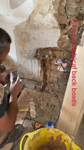 Installing Electrical Back Boxes on Brick Walls