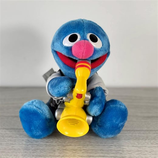 Grover Rock and Roll 1999 Sesame Street Musical Plush Toy With Working Saxophone Tyco Vintage Toy Rare Collectible - Etsy