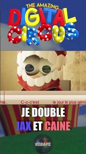 JE DOUBLE CAINE ET JAX de TADC! 🎪 ( Partie 2) #tadc #caine #jax #doublage #dubbing #doublagefrancais
