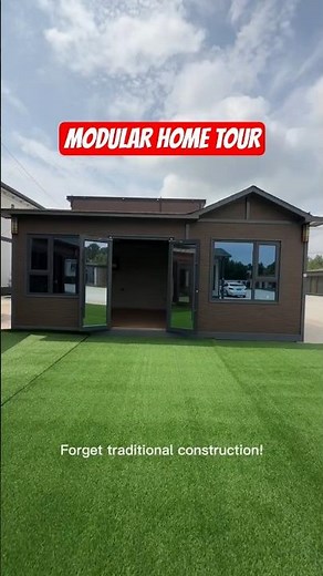 Inside a Luxury Prefab Modular House – Full Tour! 🏡✨ #tinyhouse #home #containerhome