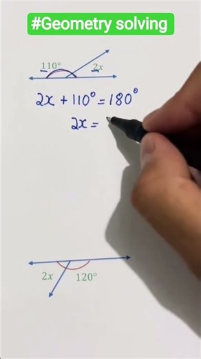 Geometry solving tricks #geometryskills #geometry #maths #mathstricks #solving #mathematics #1m