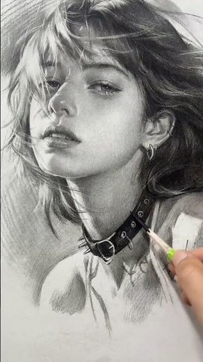 Perfect drawing is full of details everywhere #fypdrawing #charcoaldrawing #portraitdrawing