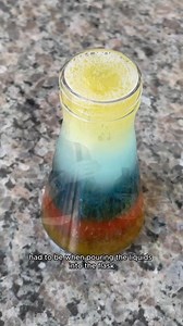 3.4K views | Ice Floats...but WHY?流 I made a liquid rainbow and dropped objects inside to uncover the secret behind density! Part 6 | Jessie JJ | Facebook