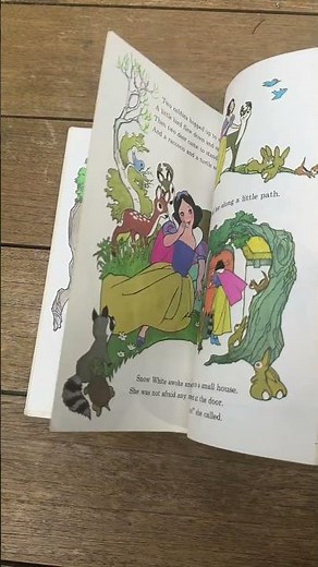 Vintage Kids Book 1973 Walt Disney Snow White Seven Dwarfs #childrensbooks #snowwhite #kidsbook